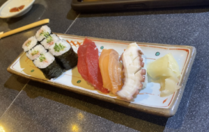 Sushi in Tsukiji Fish Market