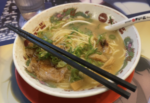 Ramen in Shinjuku, one of the best things to do during your layover in Tokyo.